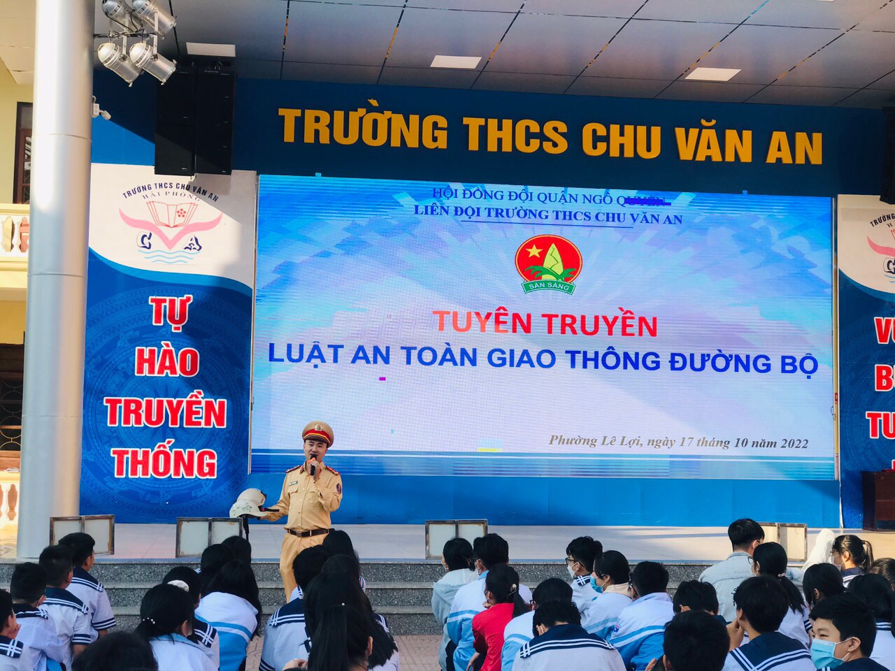 Công an quận Ngô Quyền: Tích cực tuyên truyền về trật tự an toàn giao thông tới học sinh trên địa bàn quận